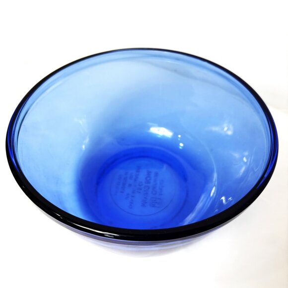 Anchor Ovenware  Mixing Bowl 1.5 Quart Cobalt Blue Glass #1057 - Picture 4 of 7